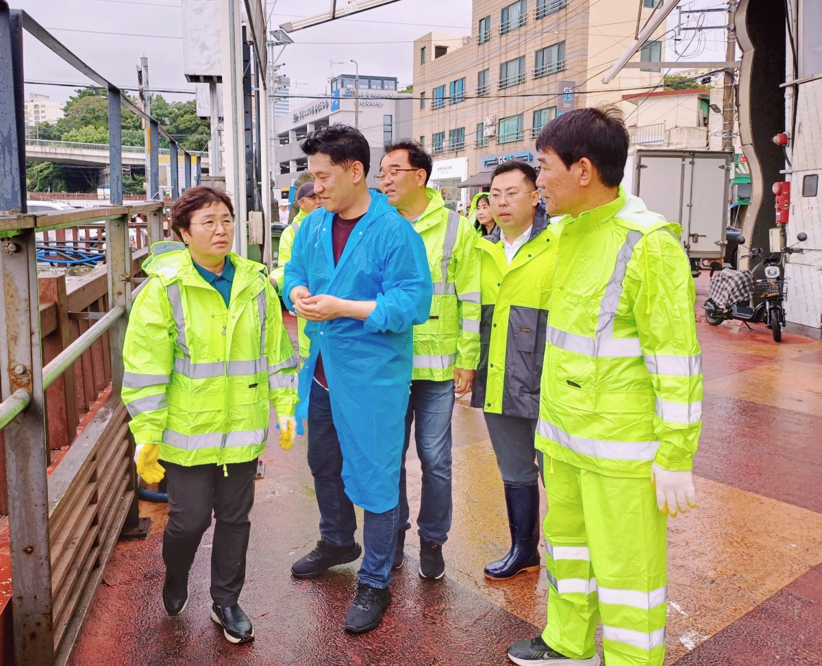 도민안전방재단, 태풍 북상에 따른 취약지역 예방 점검 